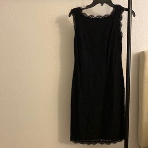 Adriana Papell Black lace dress
